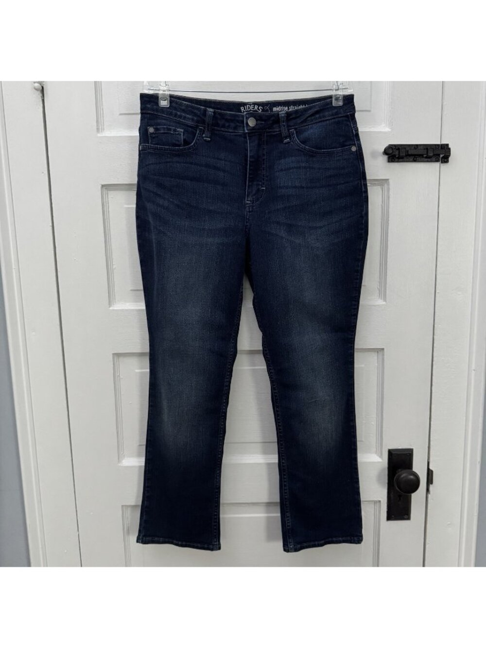Riders by Lee Women’s Jeans 12P Dark Wash Mid Rise Straight Leg Petite